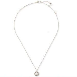 Kate Spade New York Candy Shop Imitation Pearl Halo Pendant Necklace, 17" + 3"